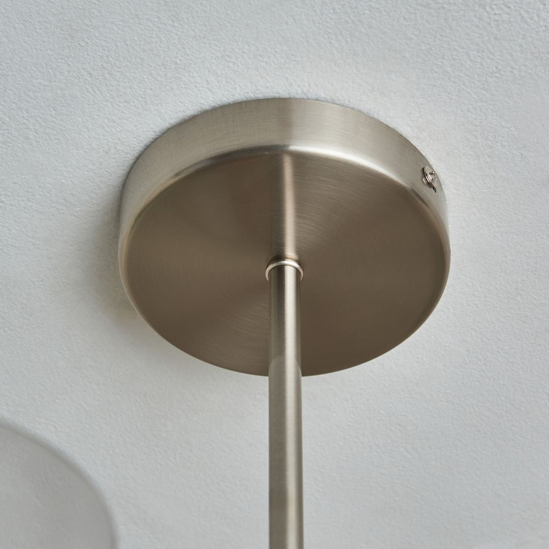 Kingsholm 5 Light Satin Nickel Semi Flush Ceiling Light