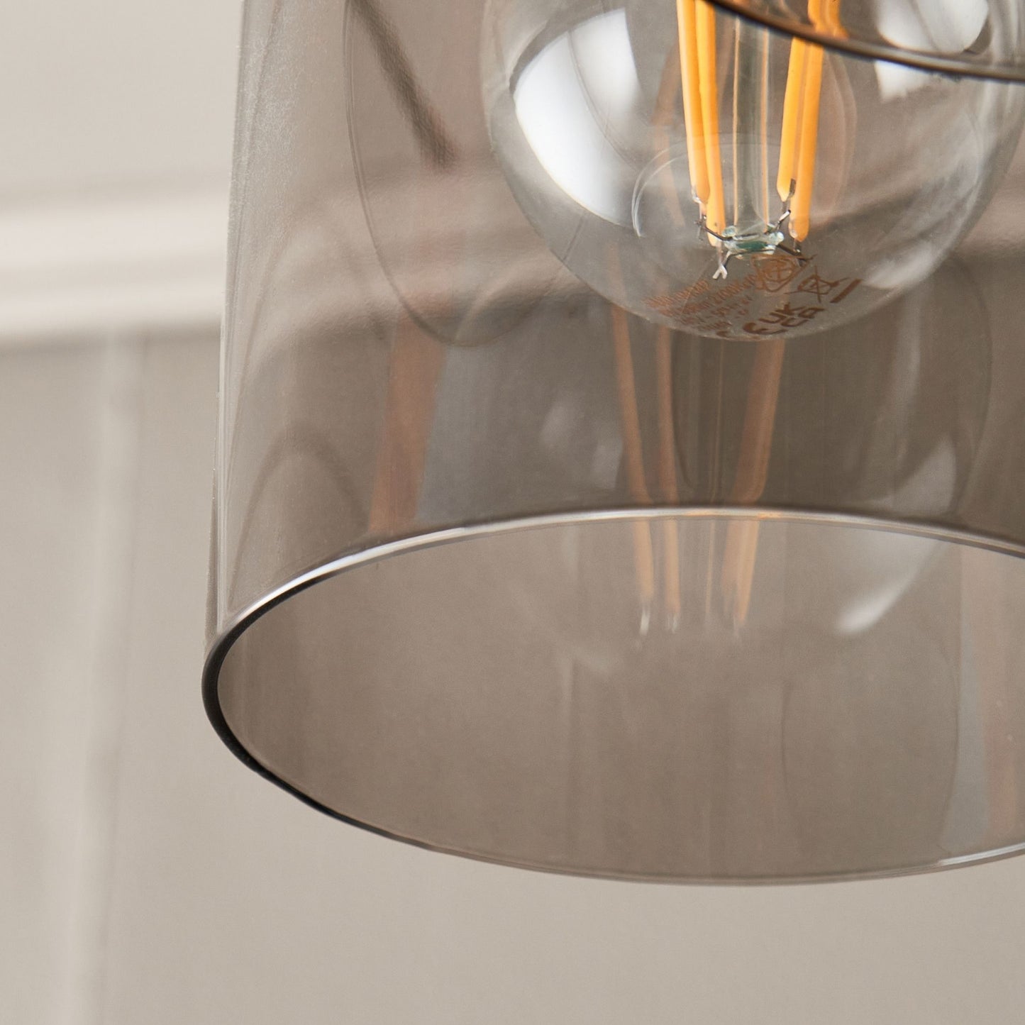 Kingsholm 3 Light Satin Nickel Semi Flush Ceiling Light