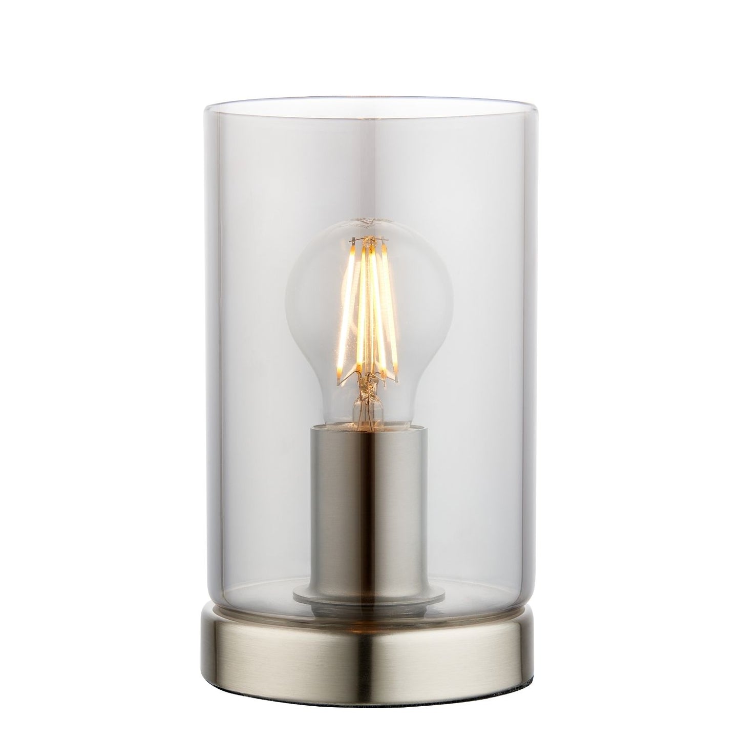 Kingsholm Satin Nickel & Glass Touch Table Lamp