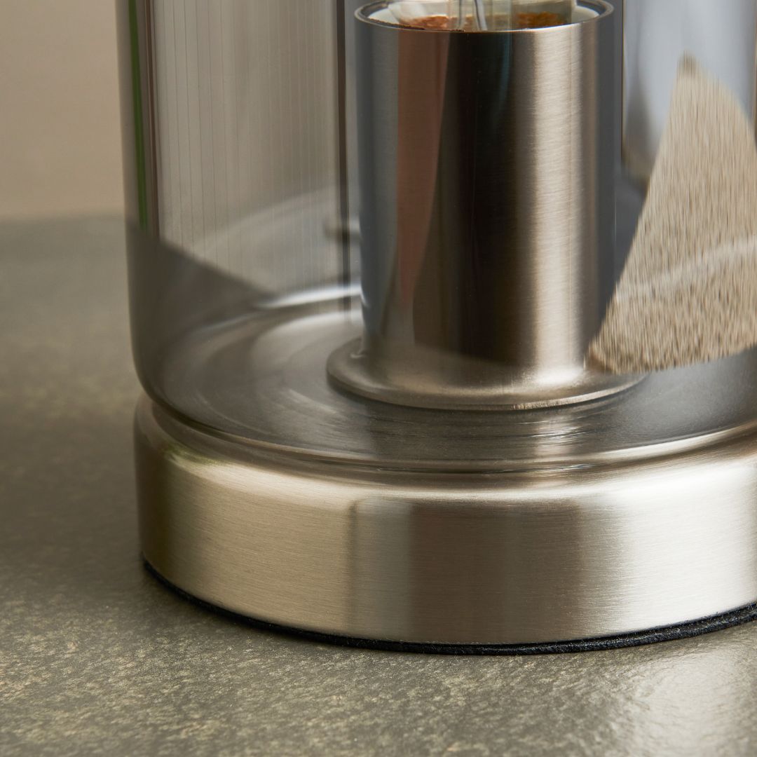 Kingsholm Satin Nickel & Glass Touch Table Lamp