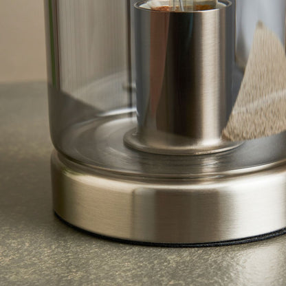 Kingsholm Satin Nickel & Glass Touch Table Lamp
