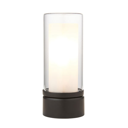 Chepstow Matte Black & Glass Touch Table Lamp