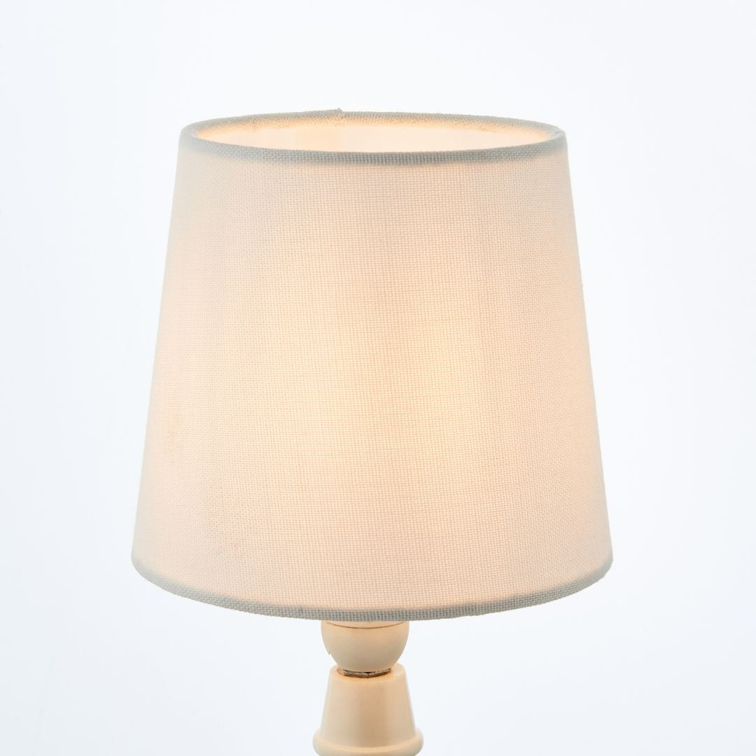 White Linen Clip On Shade