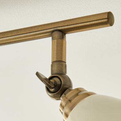 Canford 4-Light Antique Brass Spot Bar