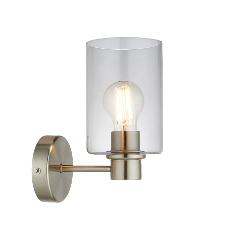 Kingsholm Brushed Satin Nickel Wall Light