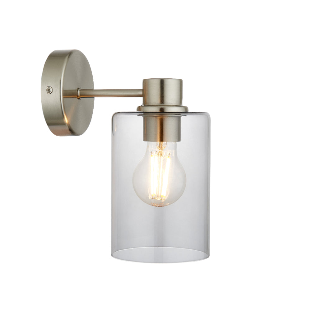 Kingsholm Brushed Satin Nickel Wall Light