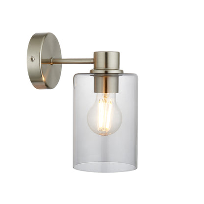 Kingsholm Brushed Satin Nickel Wall Light