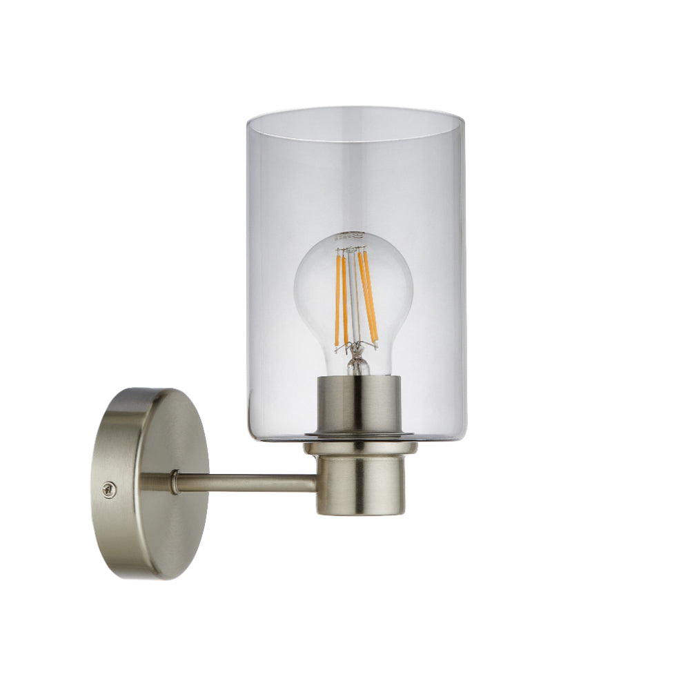Kingsholm Brushed Satin Nickel Wall Light