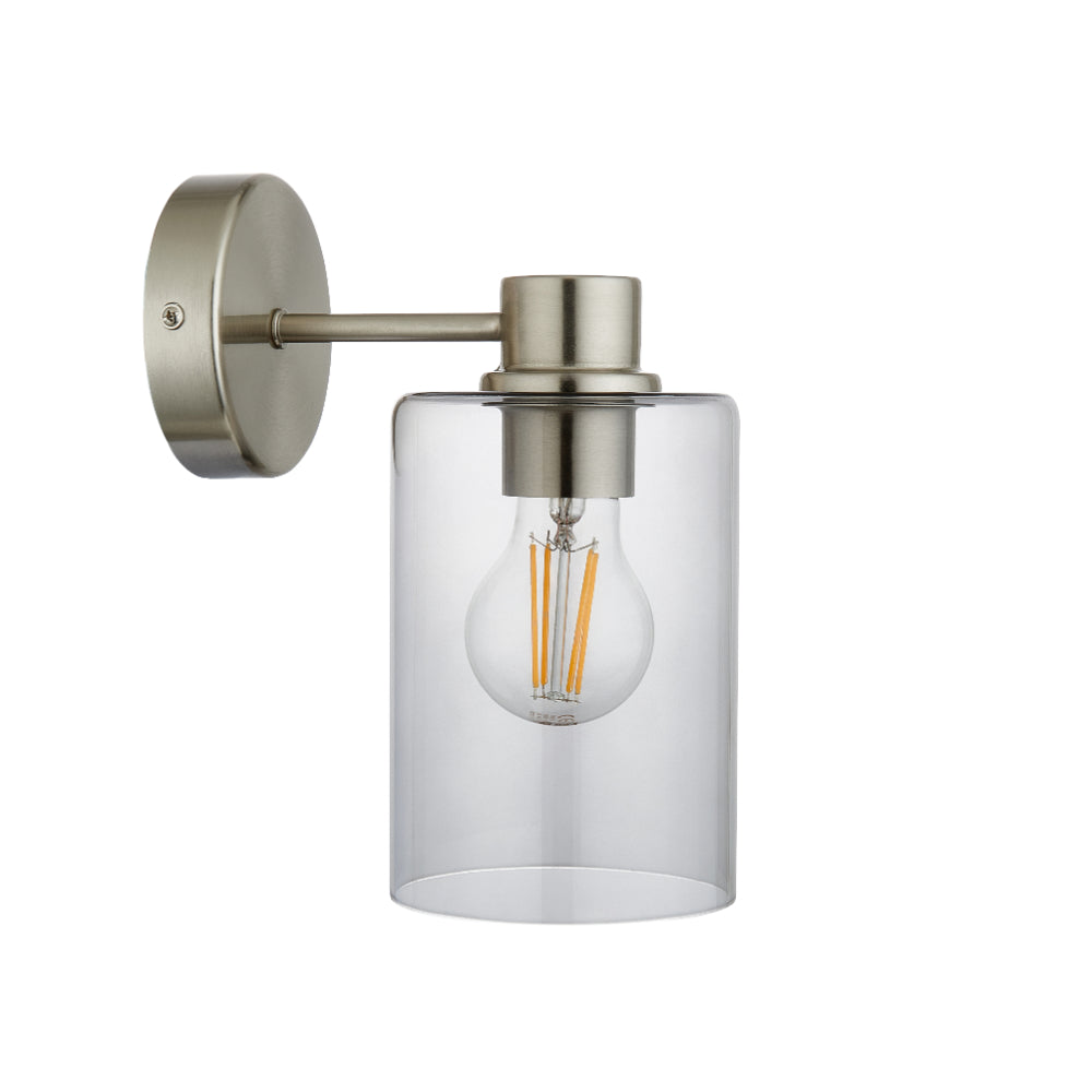 Kingsholm Brushed Satin Nickel Wall Light