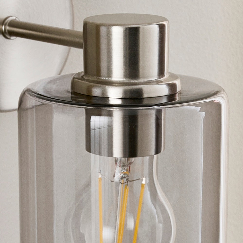 Kingsholm Brushed Satin Nickel Wall Light