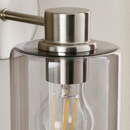 Kingsholm Brushed Satin Nickel Wall Light