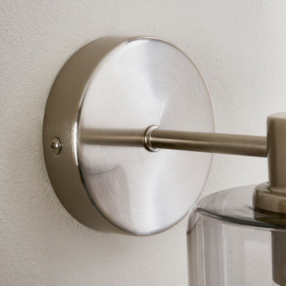 Kingsholm Brushed Satin Nickel Wall Light