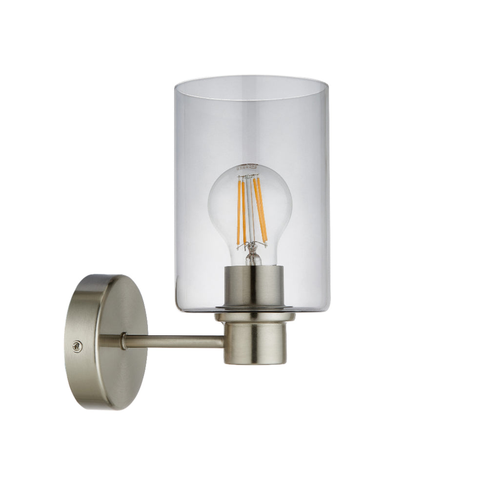 Kingsholm Brushed Satin Nickel Wall Light