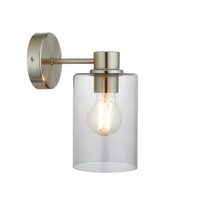 Kingsholm Brushed Satin Nickel Wall Light