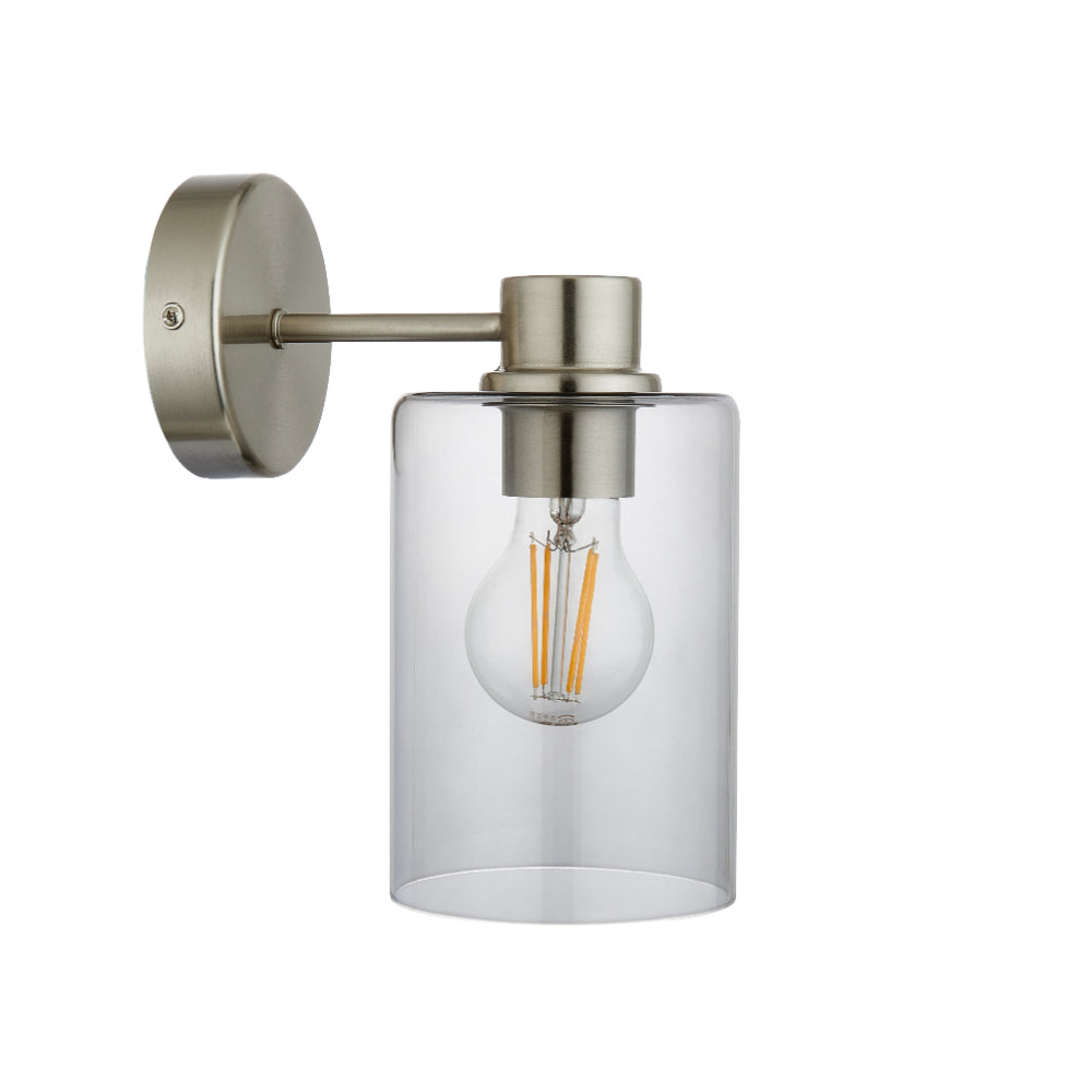 Kingsholm Brushed Satin Nickel Wall Light