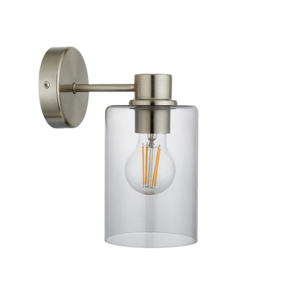 Kingsholm Brushed Satin Nickel Wall Light