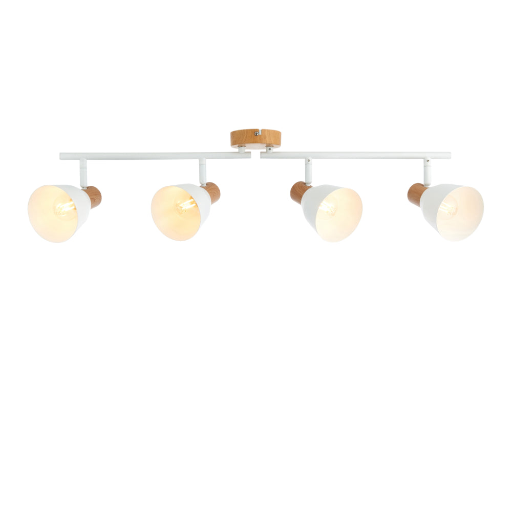 Seaton Matte White 4-Spot Bar