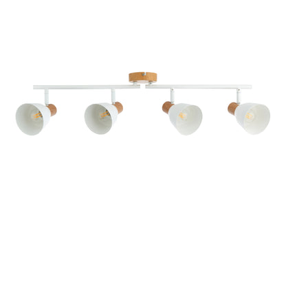 Seaton Matte White 4-Spot Bar