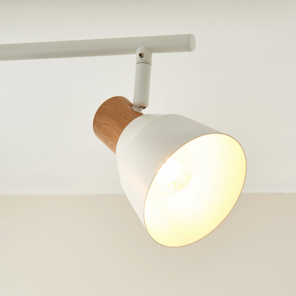 Seaton Matte White 4-Spot Bar