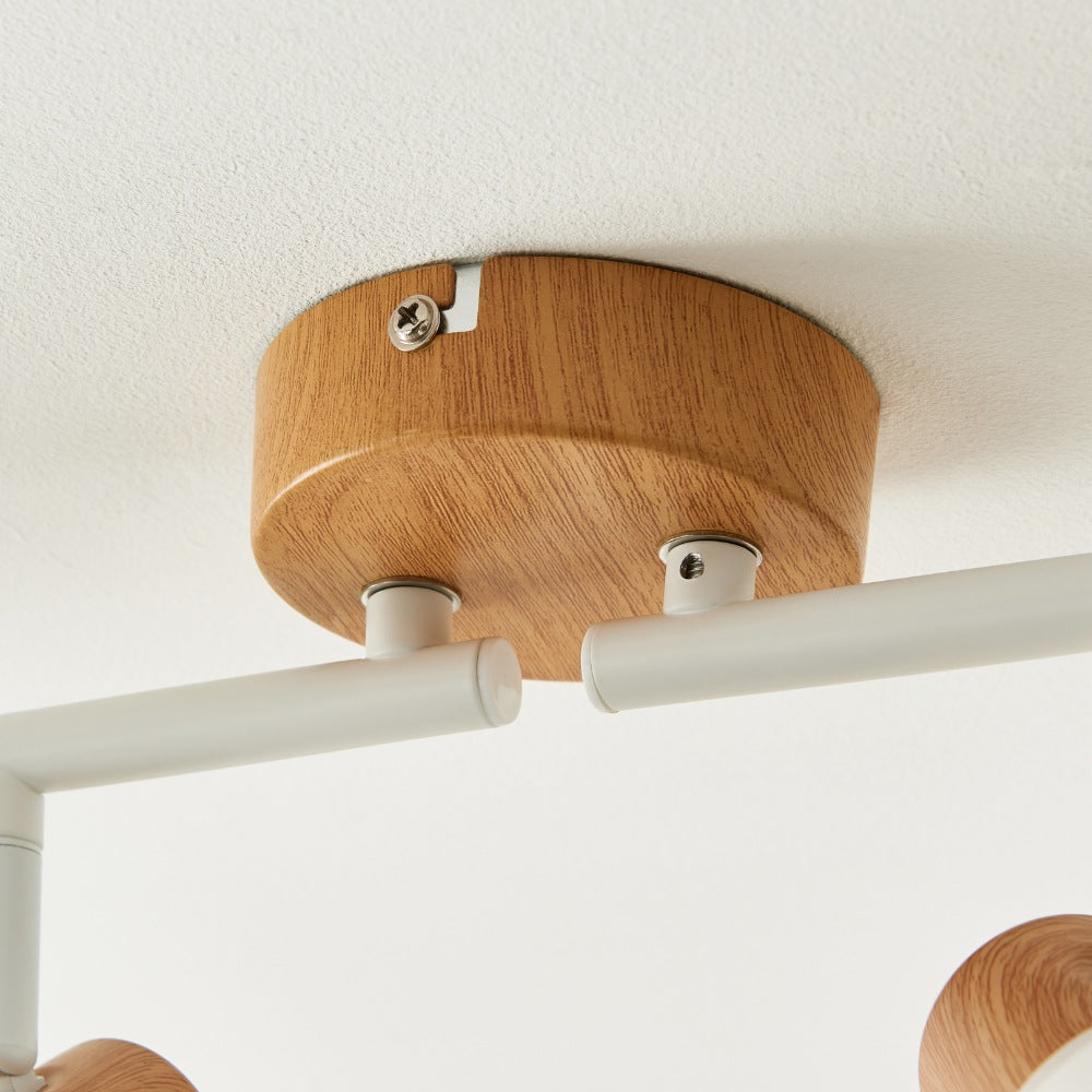 Seaton Matte White 4-Spot Bar