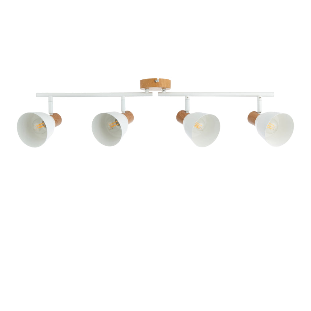 Seaton Matte White 4-Spot Bar