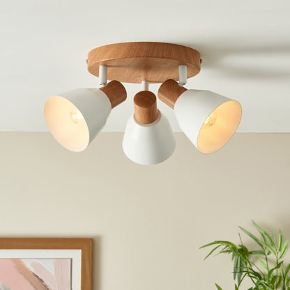 Seaton Matte White 3-Spot Plate