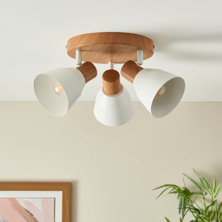 Seaton Matte White 3-Spot Plate