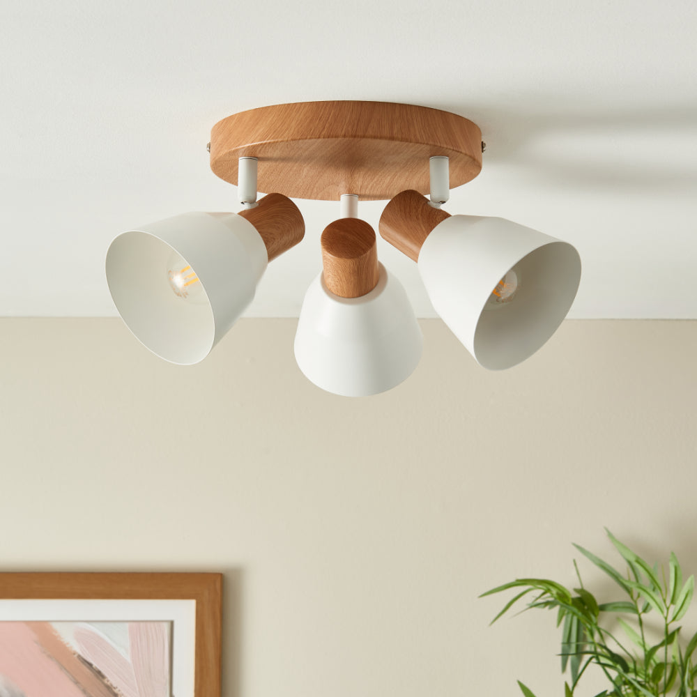 Seaton Matte White 3-Spot Plate