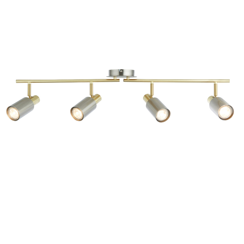 Hayes Matte Nickel 4-Light Spotlight Bar