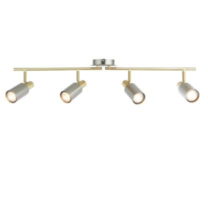 Hayes Matte Nickel 4-Light Spotlight Bar