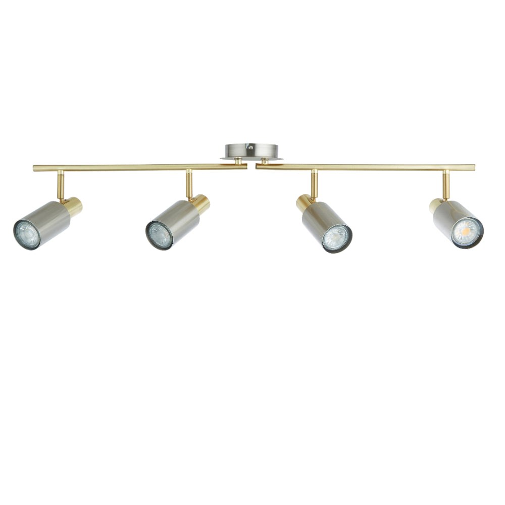 Hayes Matte Nickel 4-Light Spotlight Bar