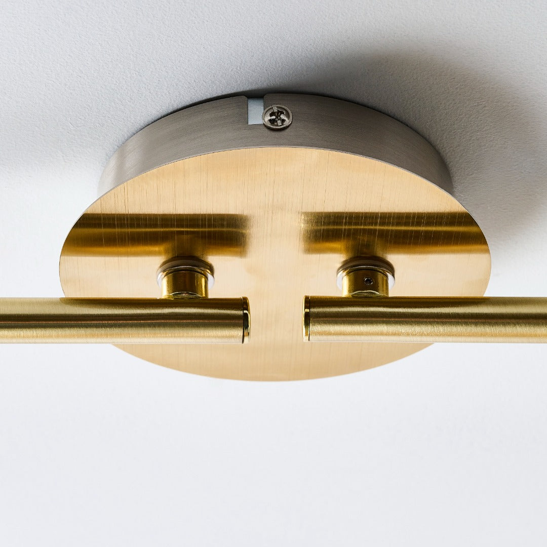Hayes Matte Nickel 4-Light Spotlight Bar