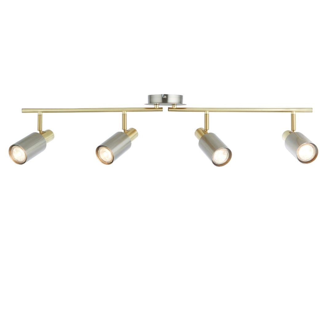 Hayes Matte Nickel 4-Light Spotlight Bar