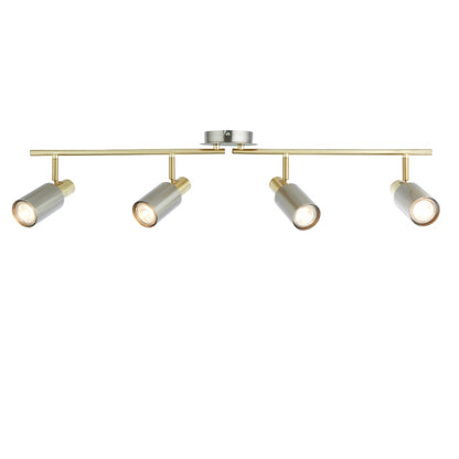 Hayes Matte Nickel 4-Light Spotlight Bar