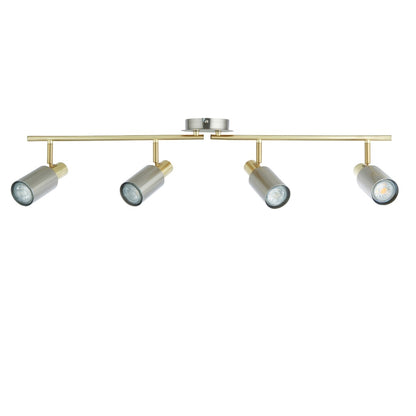 Hayes Matte Nickel 4-Light Spotlight Bar