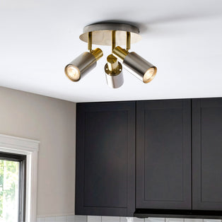 Hayes Matte Nickel 3-Light Spotlight Plate