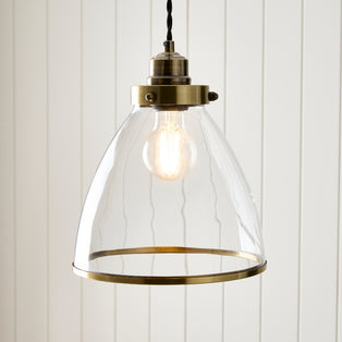 Brunswick Easy-Fit Antique Brass Pendant