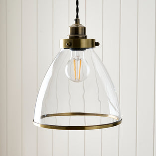 Brunswick Easy-Fit Antique Brass Pendant