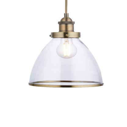 Brunswick Easy-Fit Antique Brass Pendant