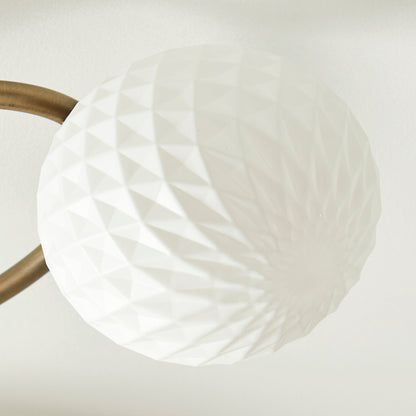 Jaymie 3-Light Antique Brass Semi-Flush Ceiling Light