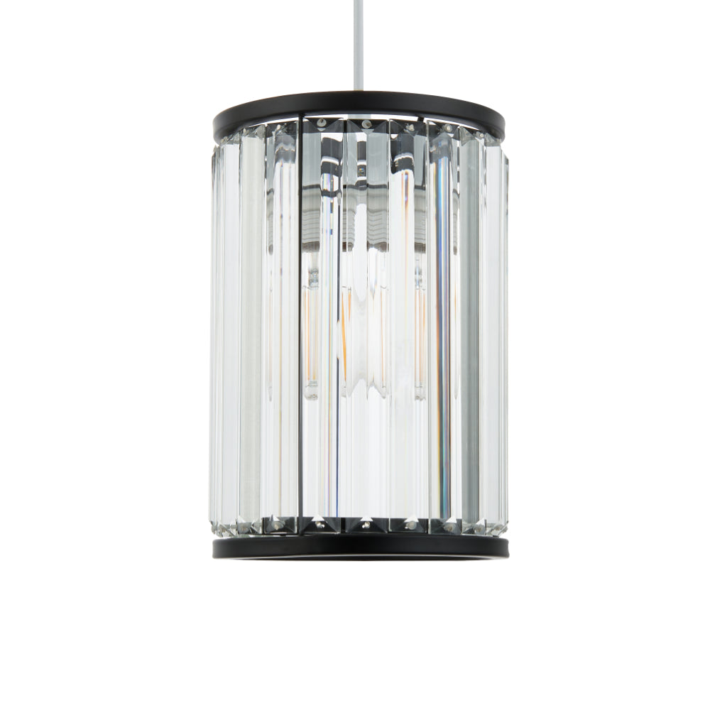 Resto Matte Black Narrow Easy-Fit Pendant