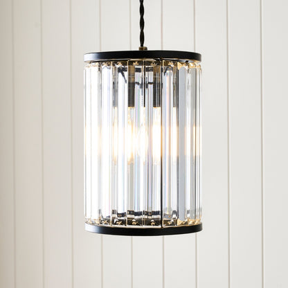 Resto Matte Black Narrow Easy-Fit Pendant