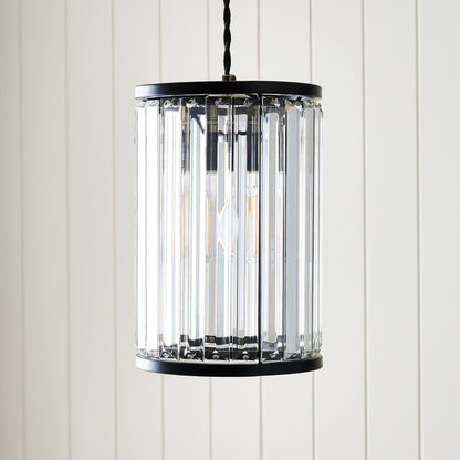 Resto Matte Black Narrow Easy-Fit Pendant