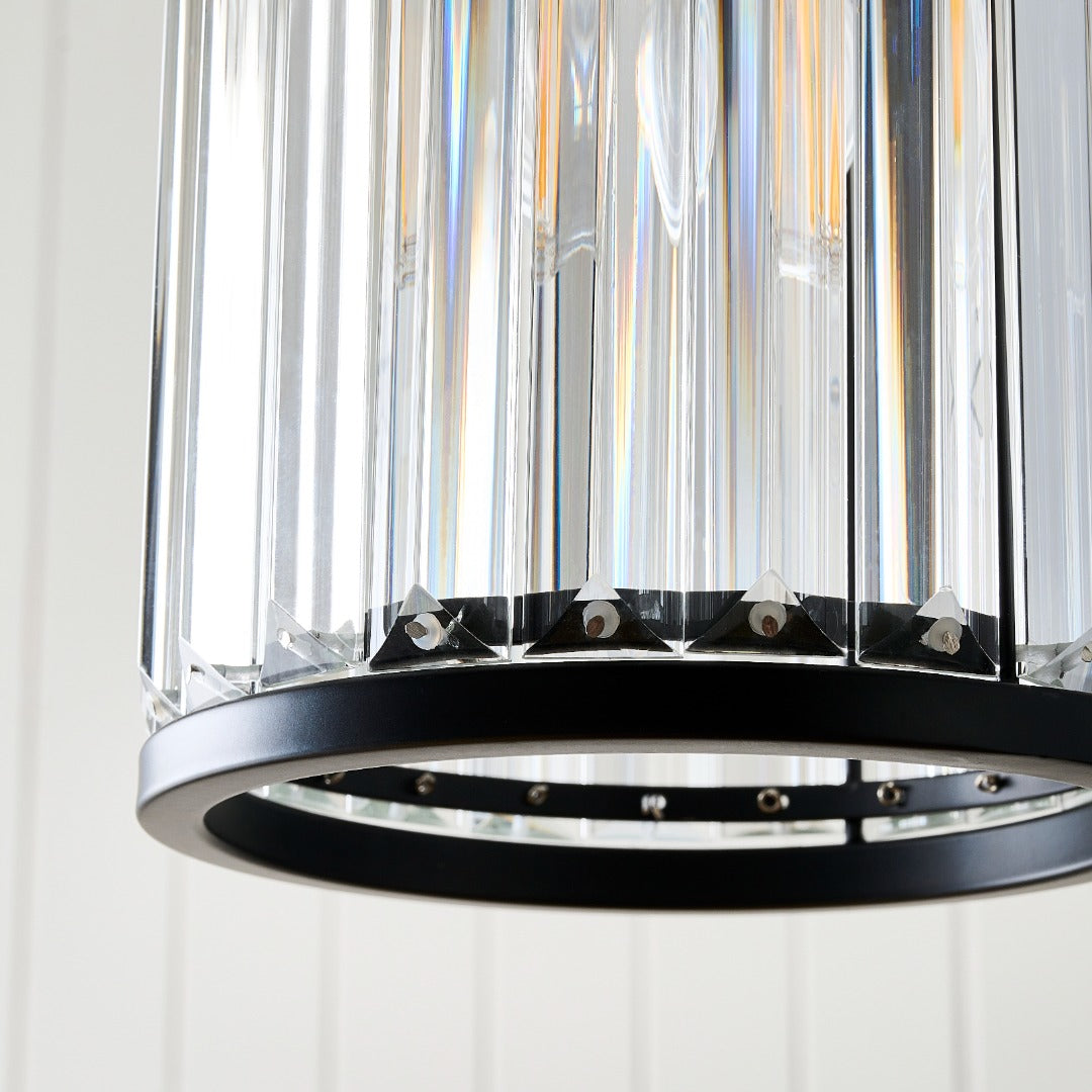 Resto Matte Black Narrow Easy-Fit Pendant