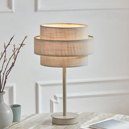 Buxton Grey Table Lamp