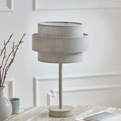 Buxton Grey Table Lamp