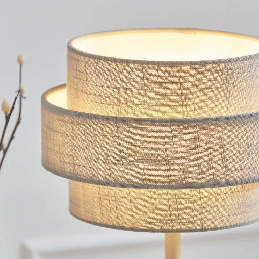 Buxton Grey Table Lamp