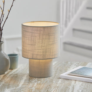 Buxton Grey Mini Table Lamp