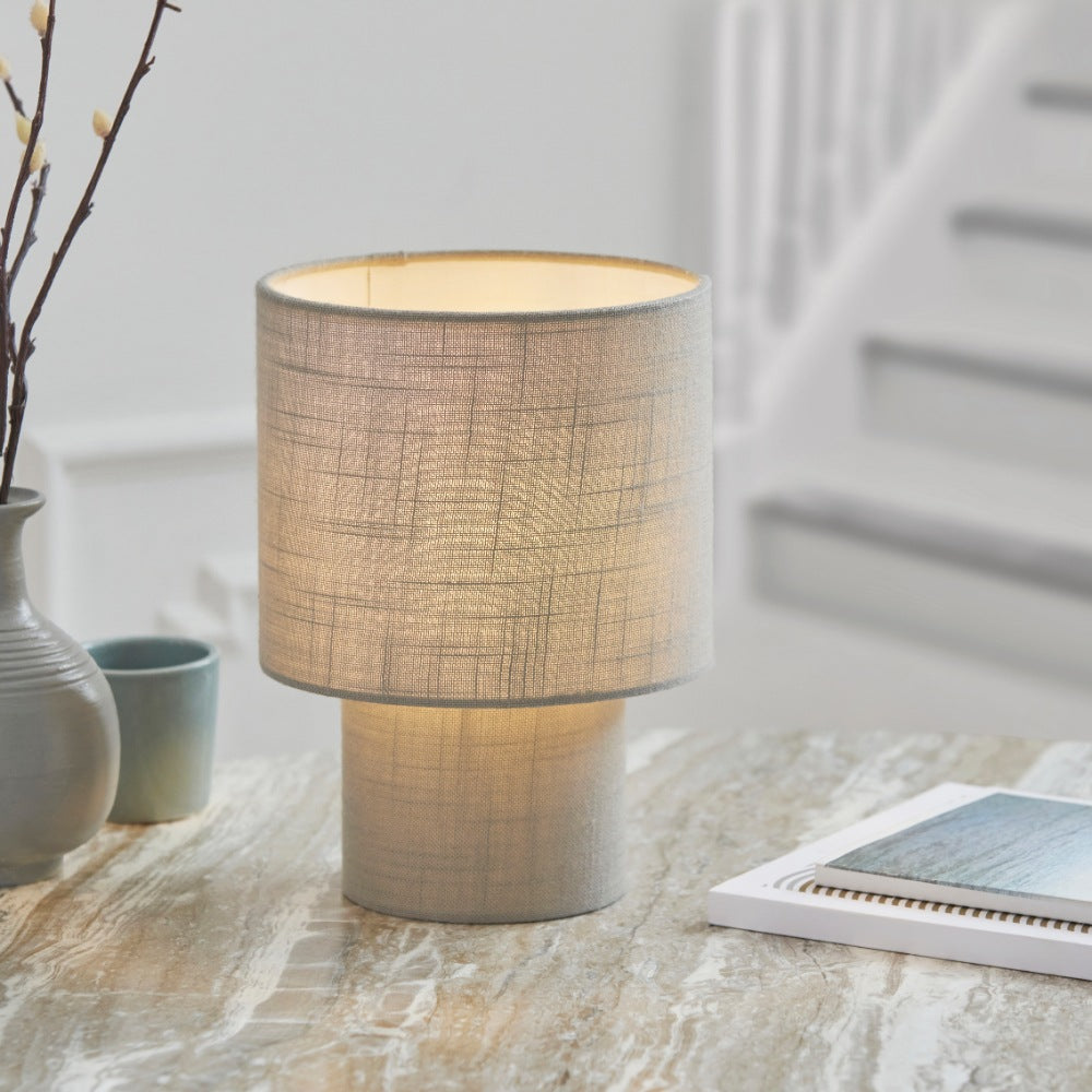 Buxton Grey Mini Table Lamp