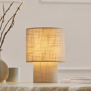 Buxton Grey Mini Table Lamp